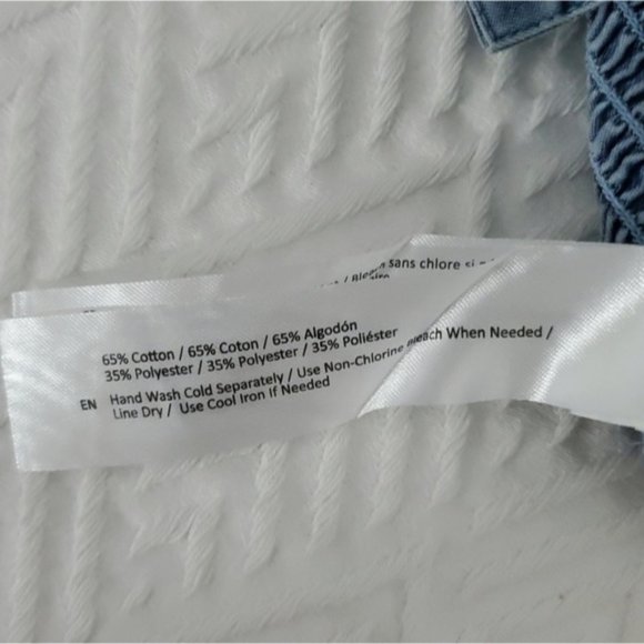 BOG COLLECTIVE Denim Bustier Padded Crop Top - Picture 6 of 10